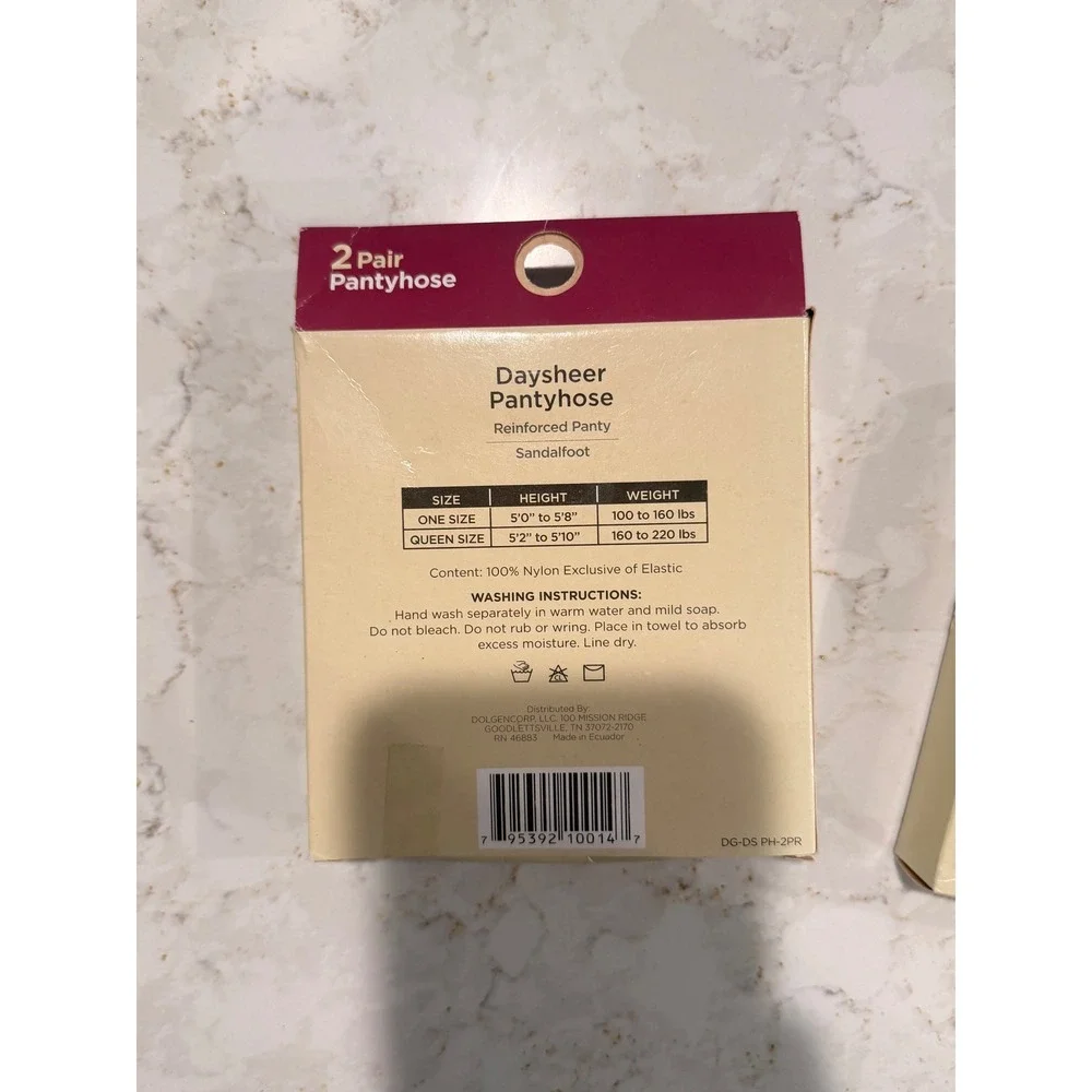 Bobbie Brooks Daysheer Pantyhose Beige Reinforced Panty Preppy 2 Boxes 4 Pairs